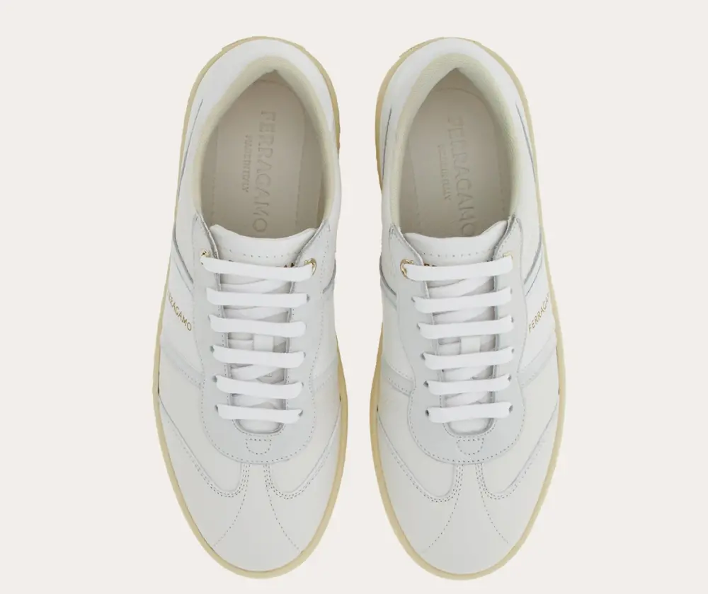 Alternative view of Giày Salvatore Ferragamo Low-top Sneaker ‘White’ 030418-766117