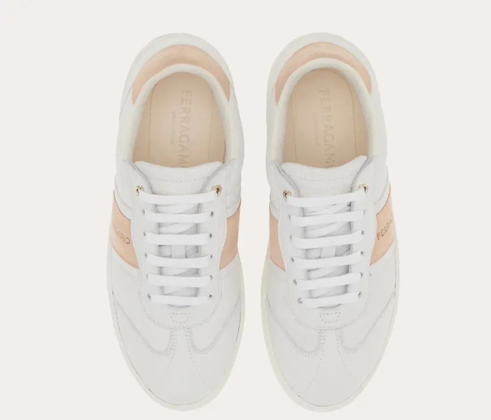 Giày Salvatore Ferragamo Low-top Sneaker ‘White Petal’ 030418-762276 - Ảnh 3