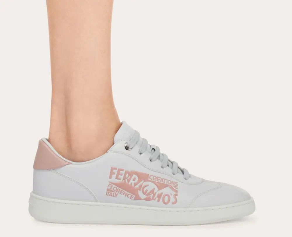 Giày Salvatore Ferragamo Low-top Sneaker ‘Ice Rose’ 030633-775054 - Ảnh 2