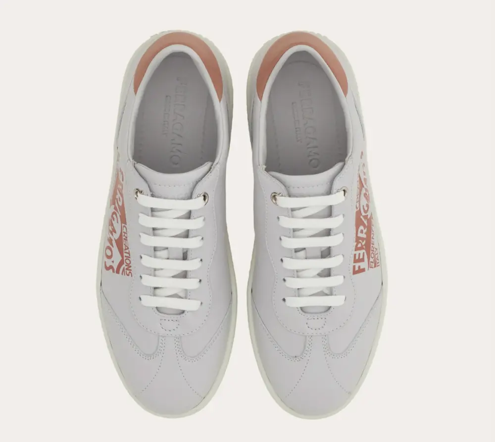 Giày Salvatore Ferragamo Low-top Sneaker ‘Ice Rose’ 030633-775054 - Ảnh 3