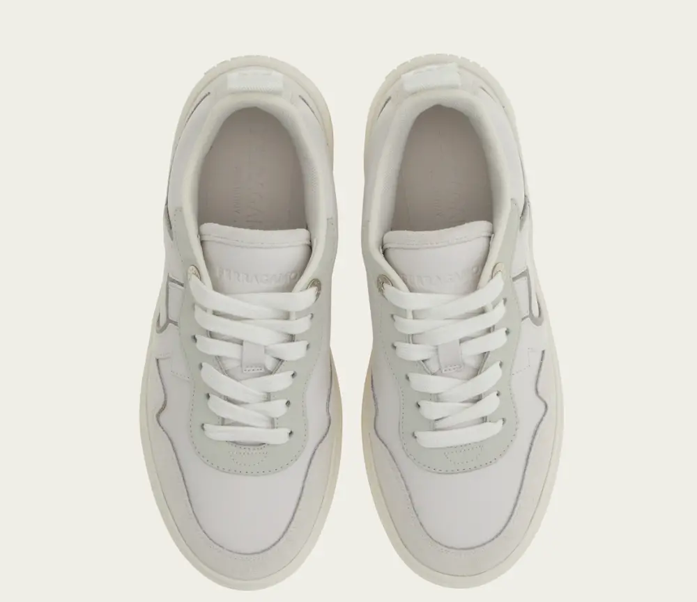 Giày Salvatore Ferragamo Gancini Sneaker ‘White’ 030576-770225 - Ảnh 2