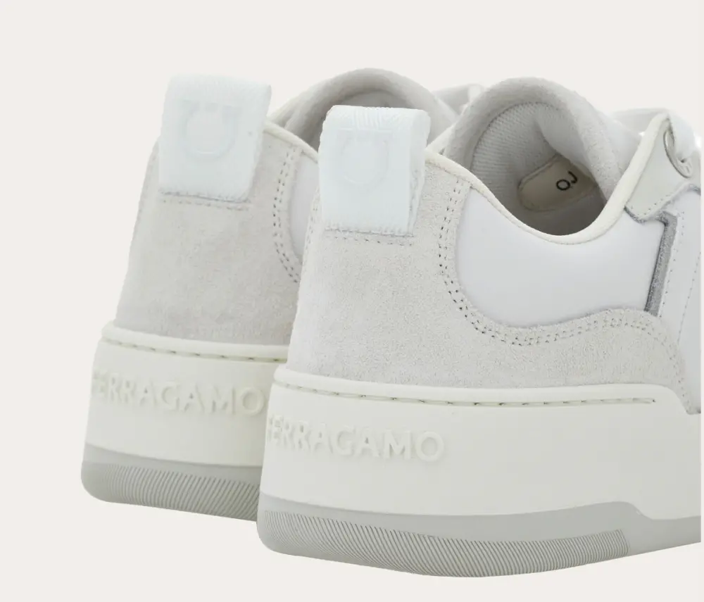 Giày Salvatore Ferragamo Gancini Sneaker ‘White’ 030576-770225 - Ảnh 3