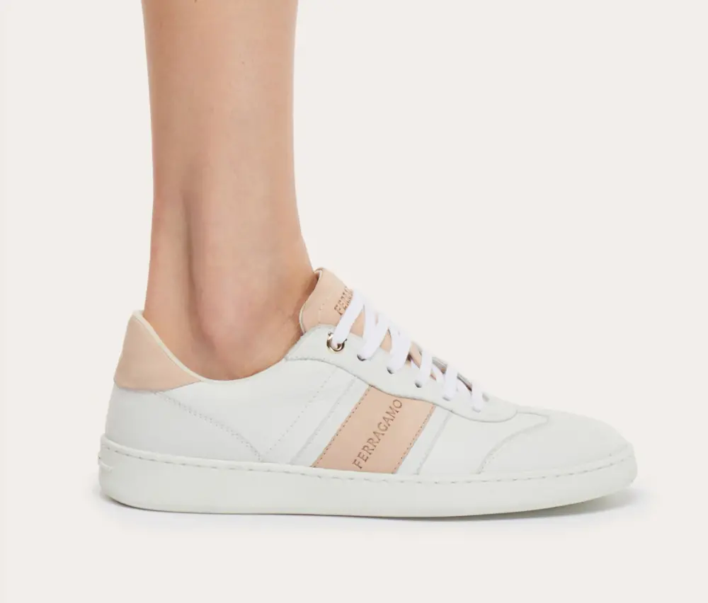 Giày Salvatore Ferragamo Low-top Sneaker ‘White Petal’ 030418-762276 - Ảnh 4
