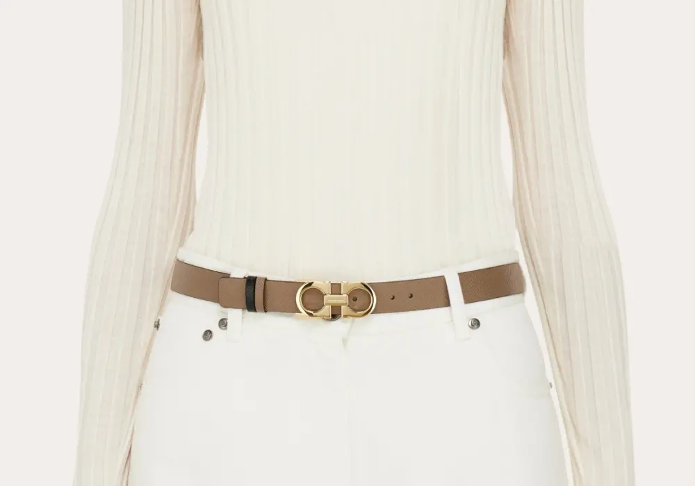 Alternative view of Thắt Lưng Salvatore Ferragamo Gancini Belt ‘Caraway Seed’ 23A565-715198