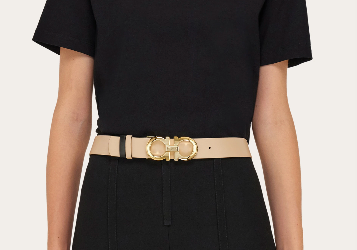 Alternative view of Thắt Lưng Salvatore Ferragamo Gancini Belt ‘New Bisque’ 23A564-593873