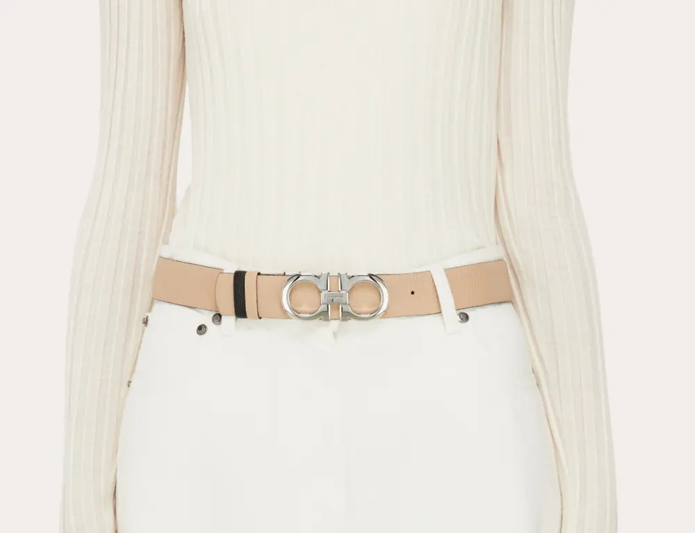 Alternative view of Thắt Lưng Salvatore Ferragamo Gancini Belt ‘New Bisque’ 23A564-615282