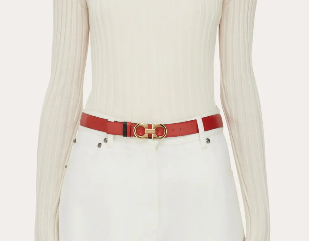 Alternative view of Thắt Lưng Salvatore Ferragamo Gancini Belt ‘Red’ 23A565-674556