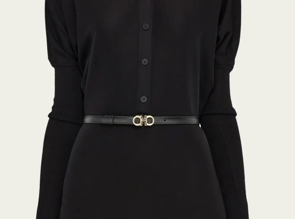 Alternative view of Thắt Lưng Salvatore Ferragamo Sized Gancini Belt ‘Black’ 23B224-675180