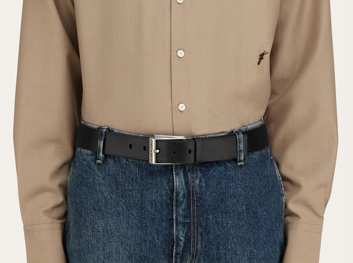 Alternative view of Thắt Lưng Salvatore Ferragamo Reversible Adjustable Belt ‘Black’ 670364-775720