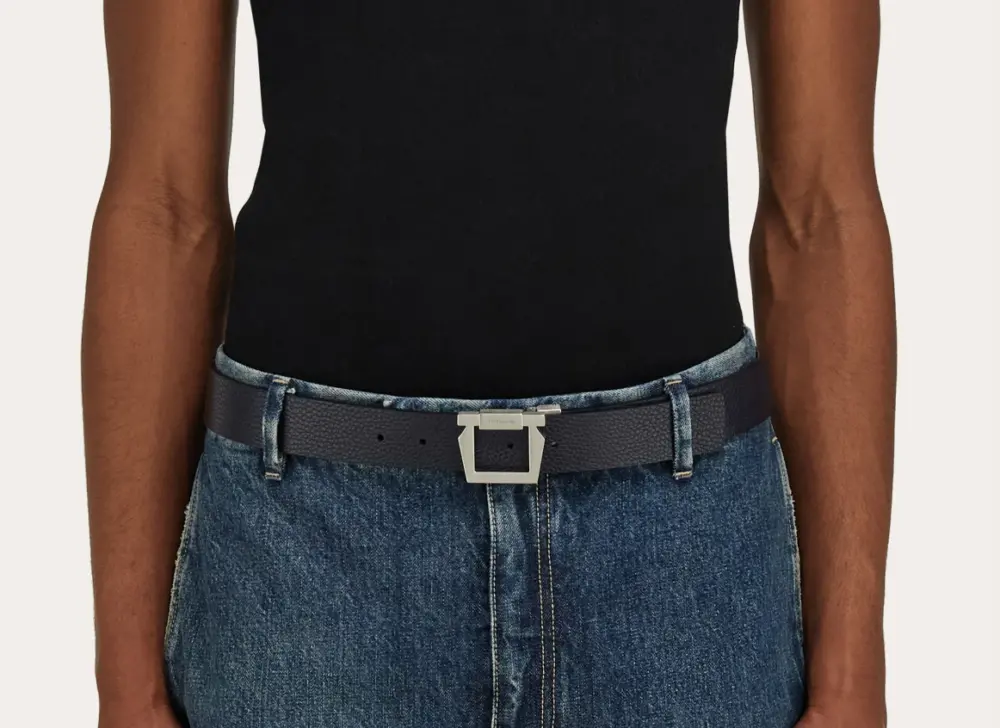 Alternative view of Thắt Lưng Salvatore Ferragamo Gancini Belt ‘Blue’ 670361-776791