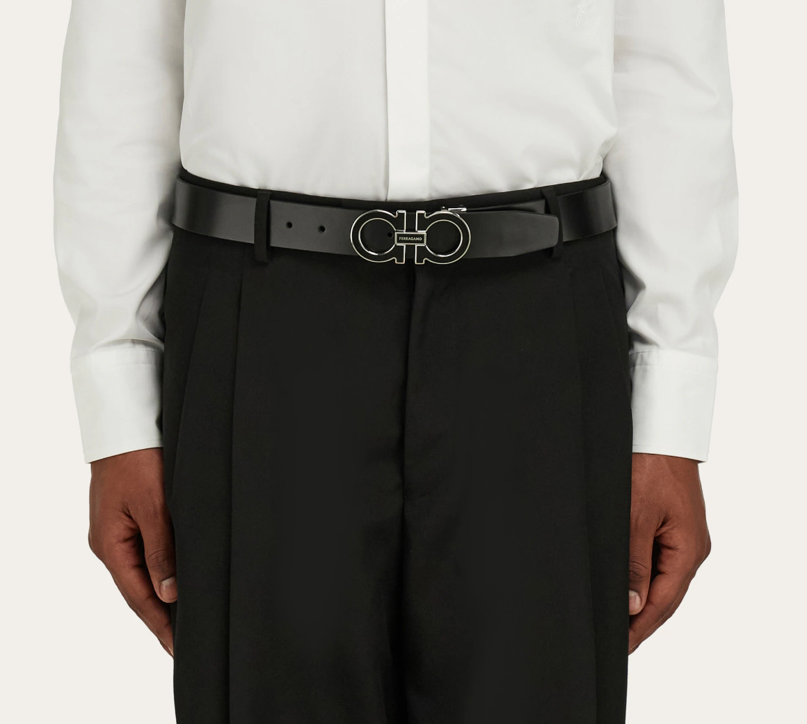 Thắt Lưng Salvatore Ferragamo Gancini Belt ‘Black’ 670384-776399 - Ảnh 3