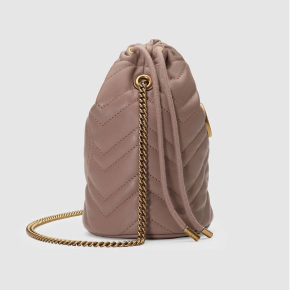 Túi Gucci Mini GG Marmont Bucket Bag 575163 DTDRT 5729 - Ảnh 4