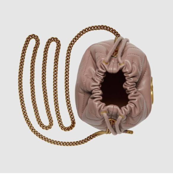 Túi Gucci Mini GG Marmont Bucket Bag 575163 DTDRT 5729 - Ảnh 5