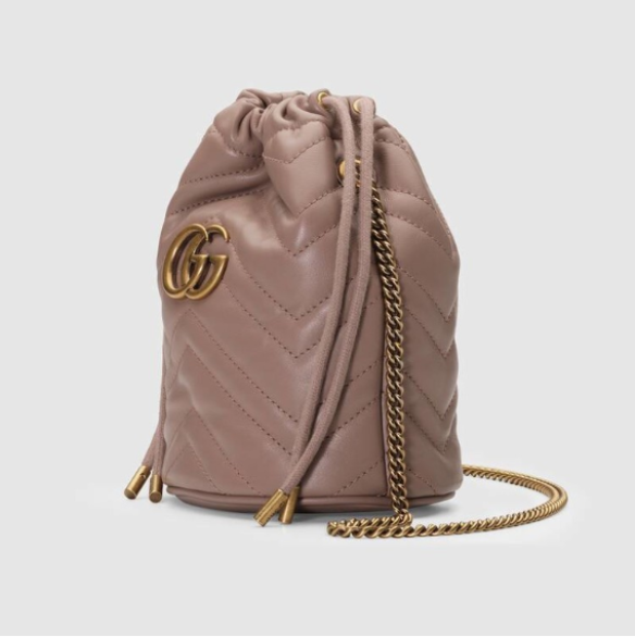 Túi Gucci Mini GG Marmont Bucket Bag 575163 DTDRT 5729 - Ảnh 6