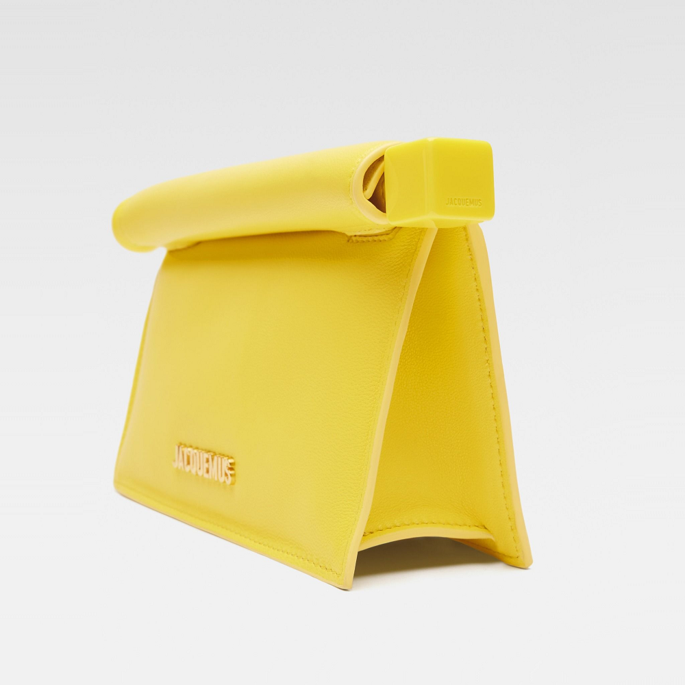 Alternative view of Túi Jacquemus Small Rond Carré ‘Yellow’ 241BA392-3171-250