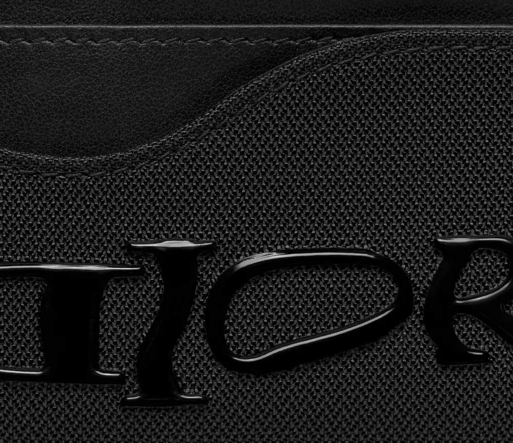 Ví Dior Lewis Hamilton Saddle Card Holder ‘Black’ 2ADCH164LWH-H00N - Ảnh 3