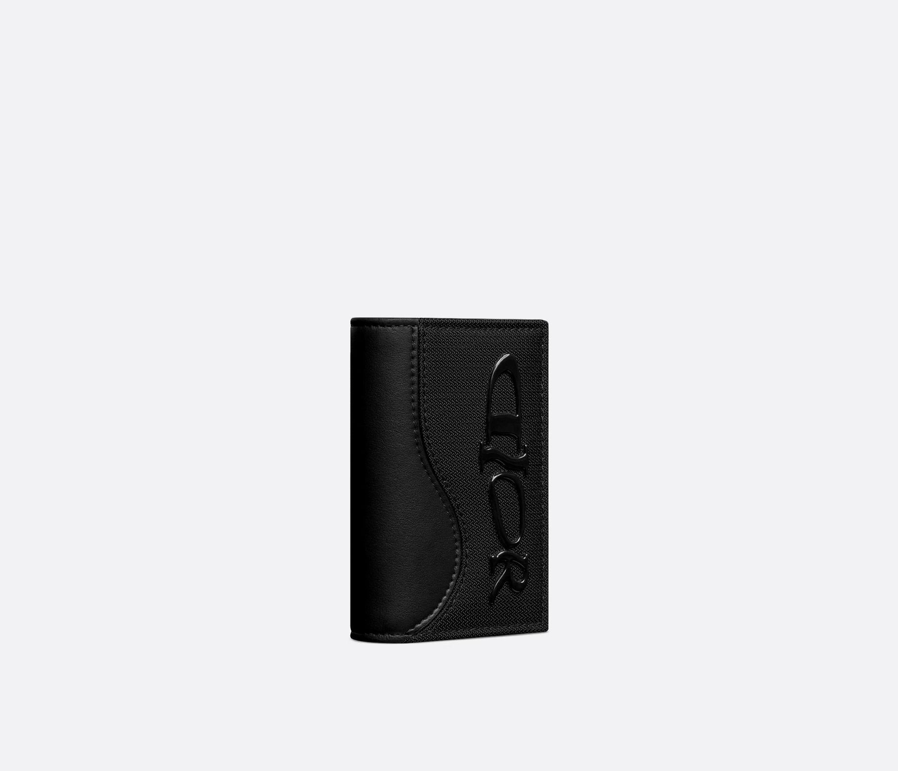 Ví Dior Lewis Hamilton Saddle Card Holder ‘Black’ 2ADCH169LWH-H00N - Ảnh 2