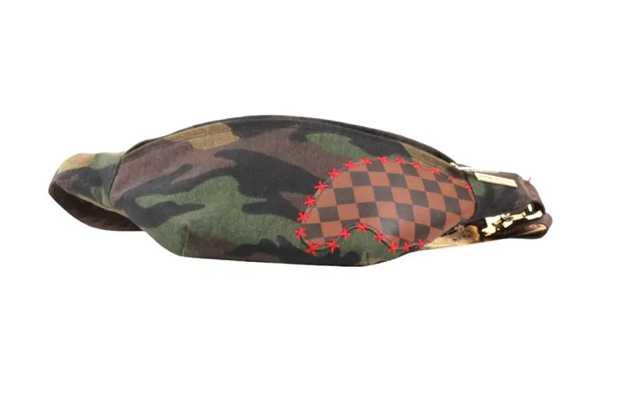 Alternative view of Túi Sprayground Shark Shape Check Fanny ‘Camouflage’ 910B4312NSZ