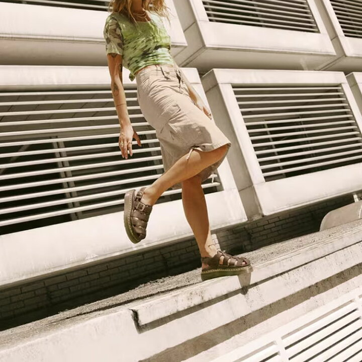 Dép Dr.Martens Wrenlie Grizzly ‘Brown’ 31524201 - Ảnh 6