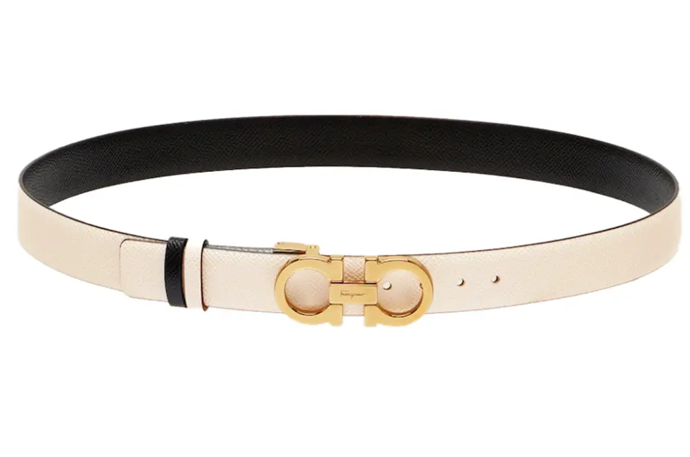 Thắt Lưng Salvatore Ferragamo Gancini Belt ‘Bone’ 23A565-741534