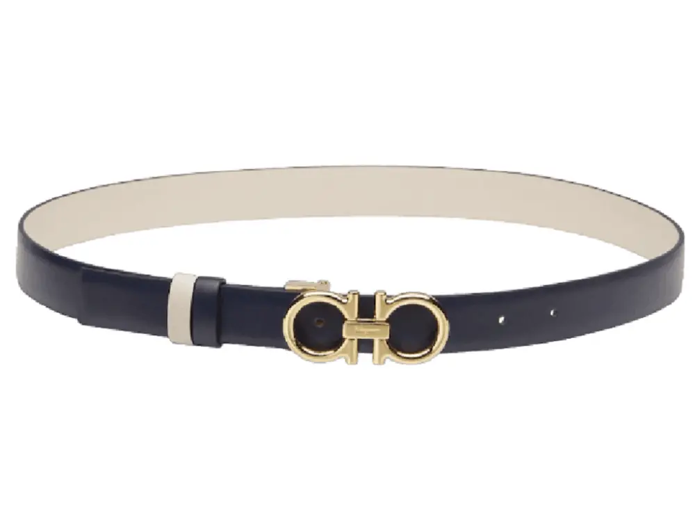 Thắt Lưng Salvatore Ferragamo Gancini Belt ‘Navy’ 23B559-764048