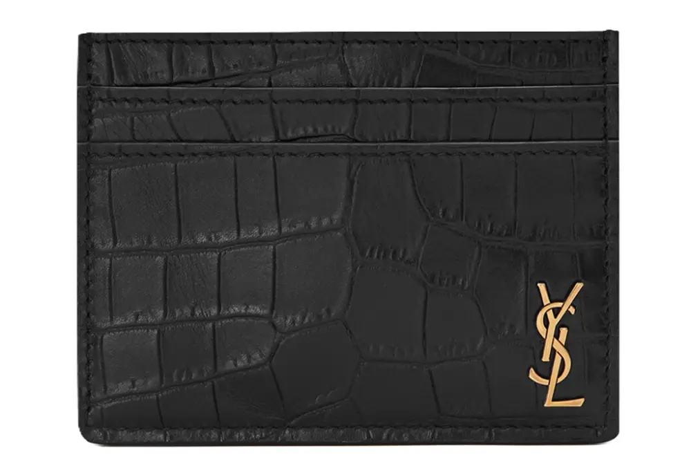 Ví Saint Laurent Tiny Cassandre Card ‘Black’ 607603DZE0W1000