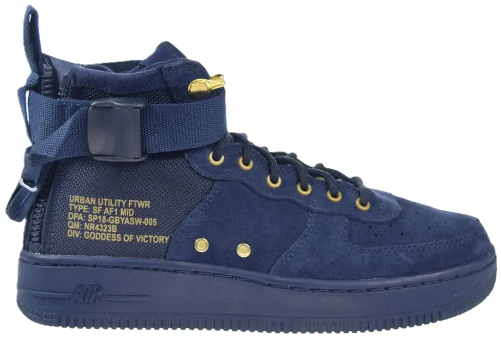 Giày Nike SF Air Force 1 Mid GS ‘Obsidian Black’ AJ0424-400