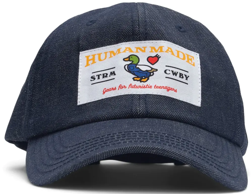 Mũ Human Made 6-Panel Denim Cap ‘Indigo’ HM24GD020