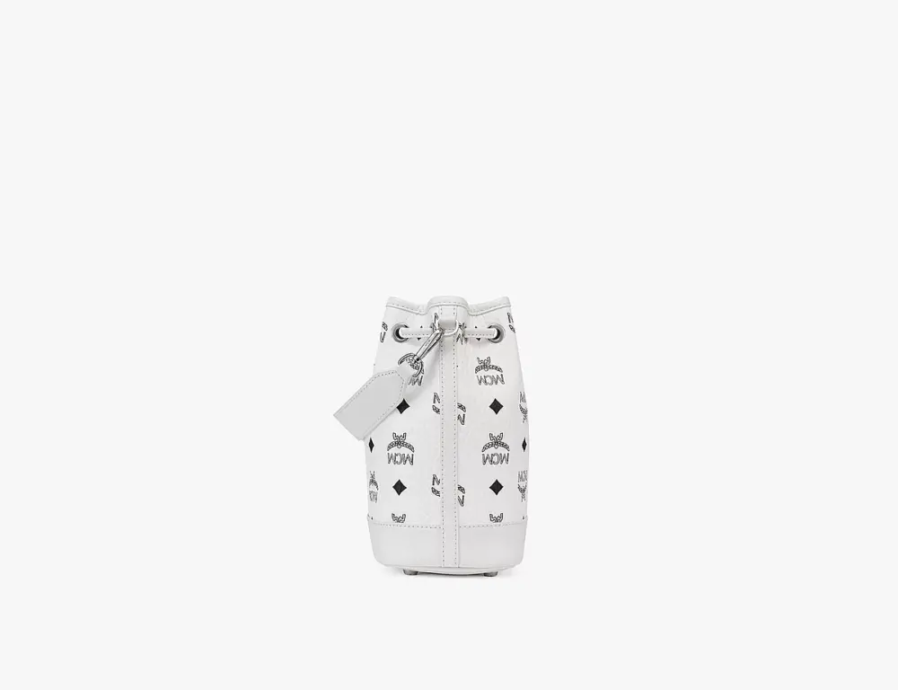 Alternative view of Túi MCM Dessau Drawstring Bag in Visetos ‘White’ MWDCSDU03WT001