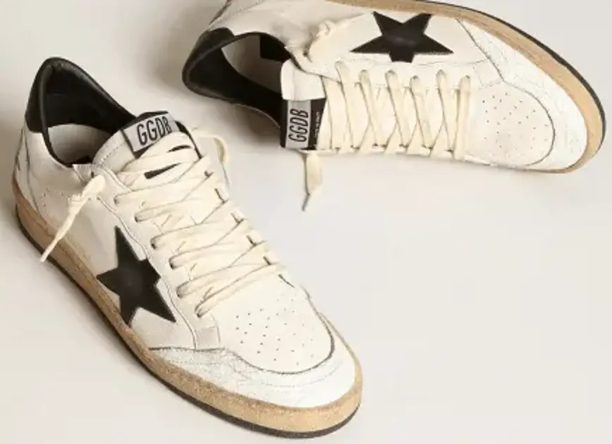 Alternative view of Giày Golden Goose Ball Star ‘White Black’ GMF00117-F003771-10283