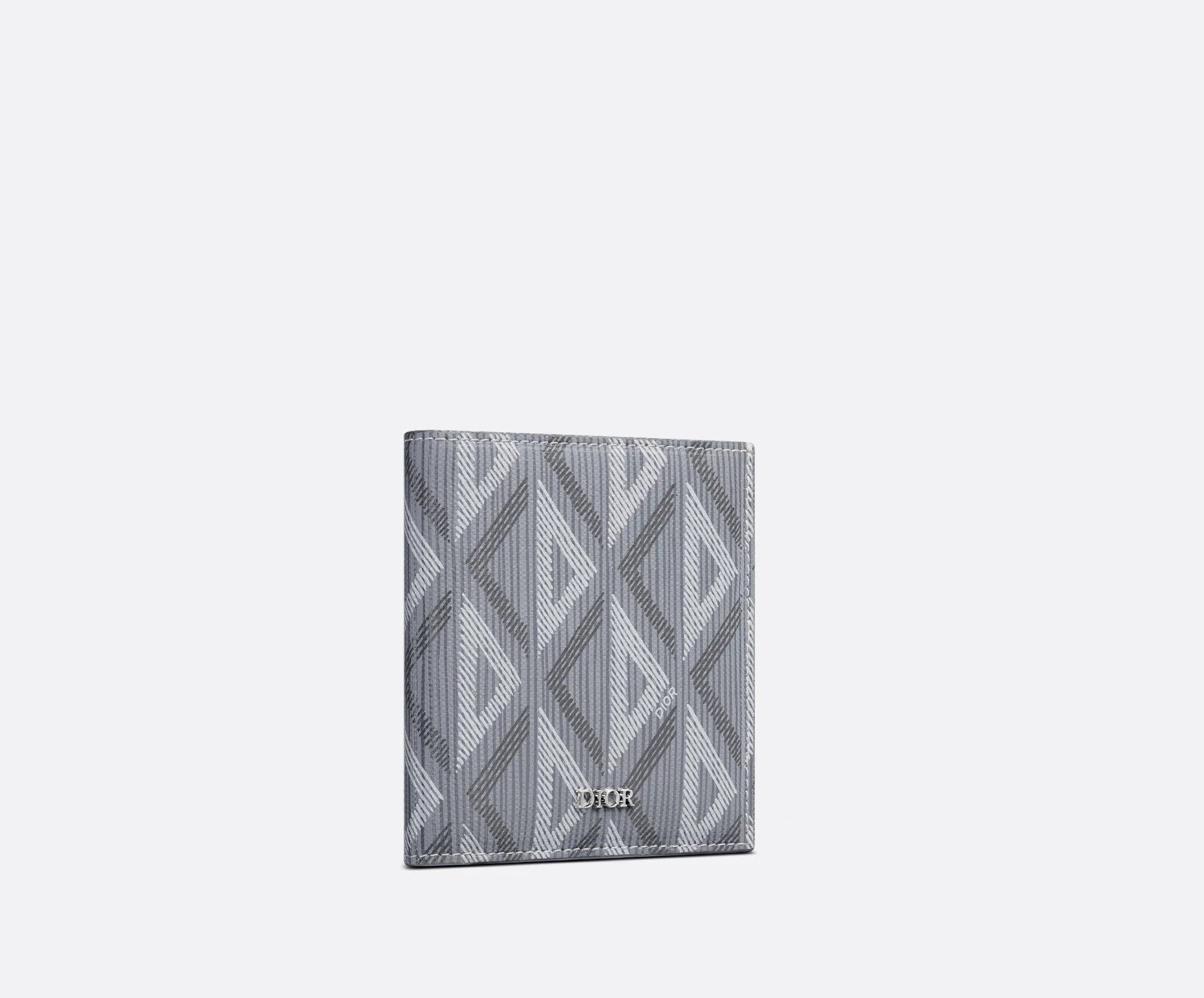 Alternative view of Ví Dior Vertical Bifold Wallet ‘Gray’ 2ESBH072DCO-H42E