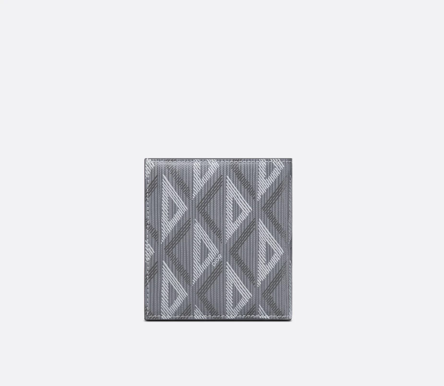Ví Dior Vertical Bifold Wallet ‘Gray’ 2ESBH072DCO-H42E - Ảnh 3