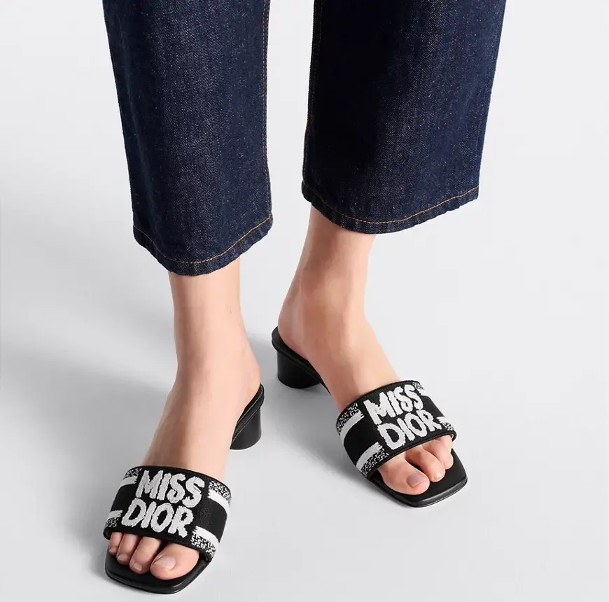 Alternative view of Dép Dior Dway Heeled Slide ‘Black’ KCO112EZD-S900