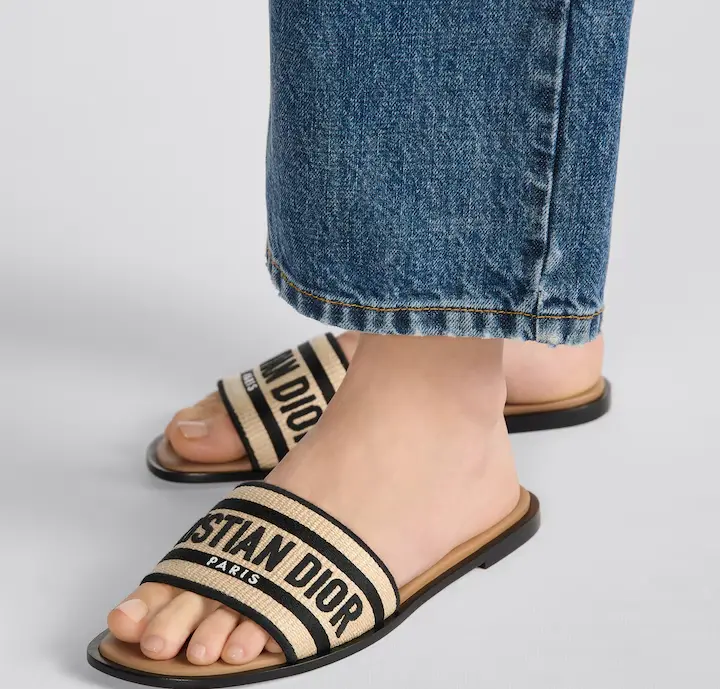 Dép Dior Dway Slide ‘White’ KCO062ECJ-S900 - Ảnh 3