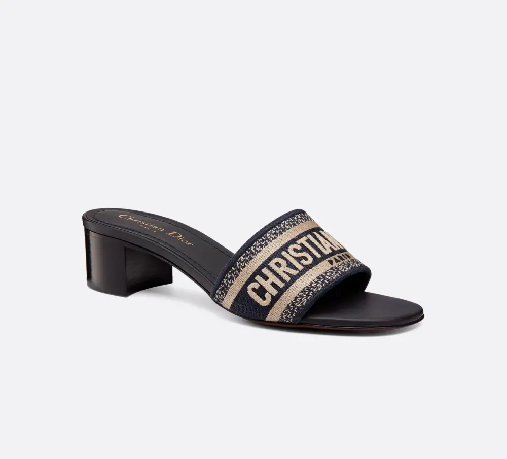 Dép Dior Dway Heeled Slide ‘Blue’ KCQ244ERC-S56B - Ảnh 4