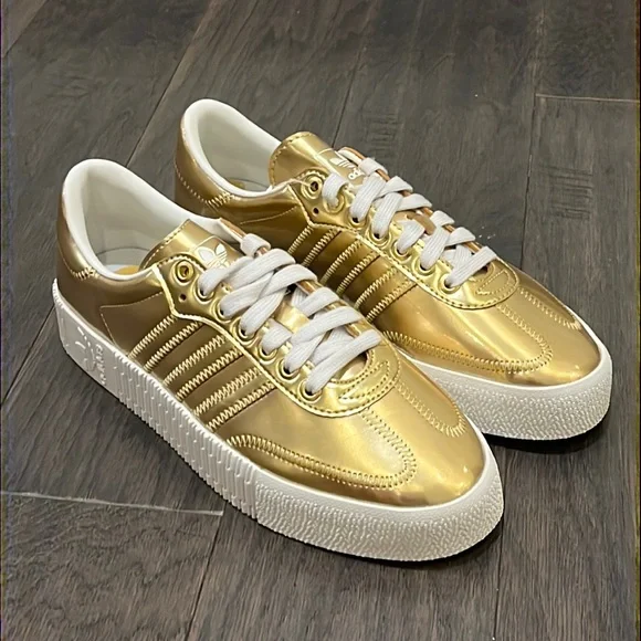 Giày Adidas Sambarose 'Gold Metallic' FV4319 - Ảnh 6