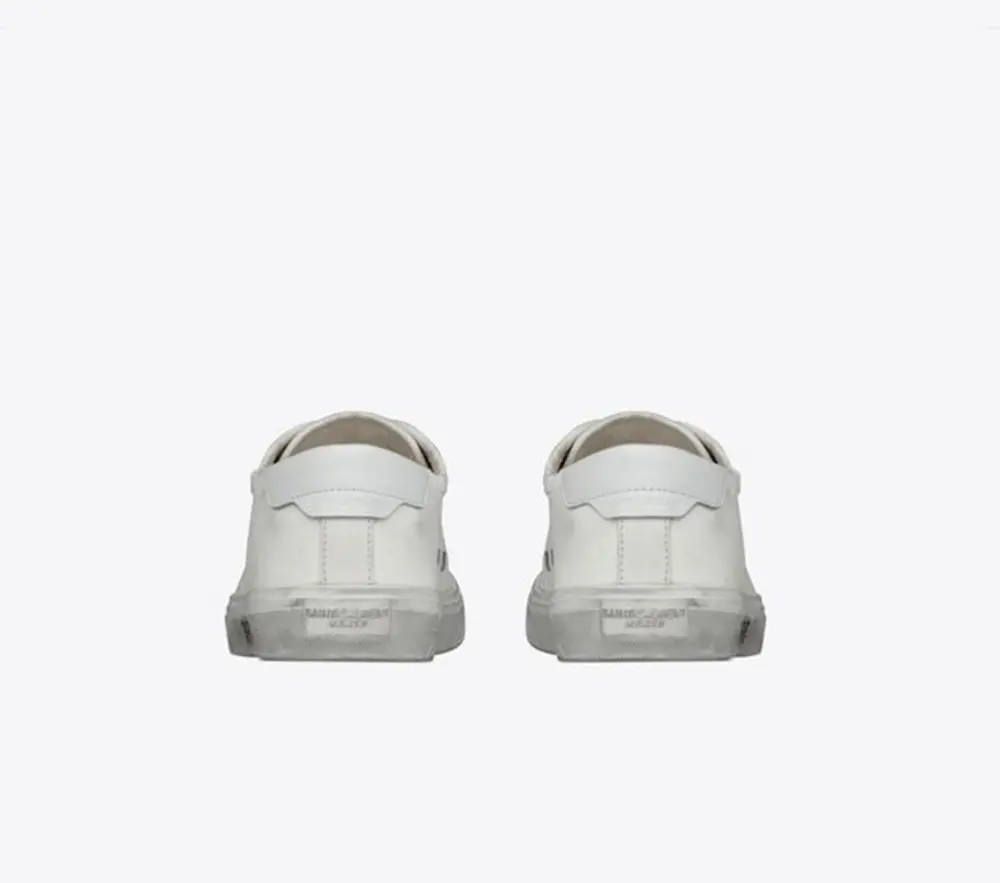 Alternative view of Giày Saint Laurent Malibu In Canvas Leather 'Optic White' 606408GUZ209030