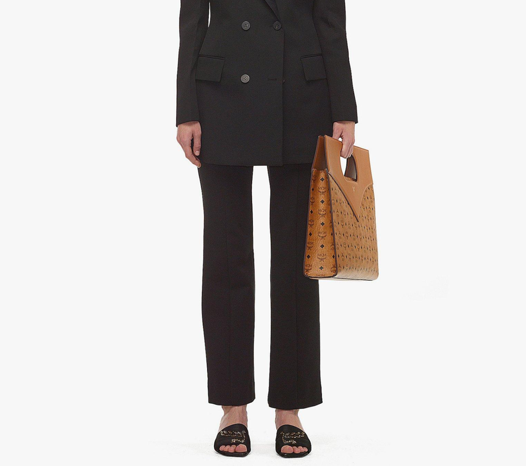 Túi MCM Diamond Tote Visetos Leather Mix ‘Cognac’ MWTESAK04CO001 - Ảnh 3