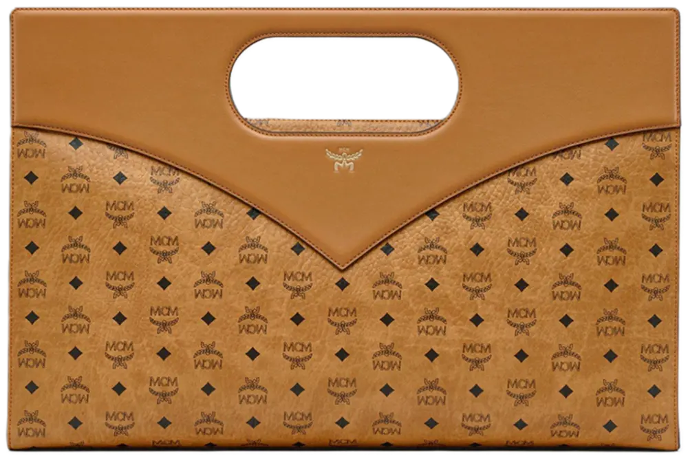 Túi MCM Diamond Tote Visetos Leather Mix ‘Cognac’ MWTESAK04CO001