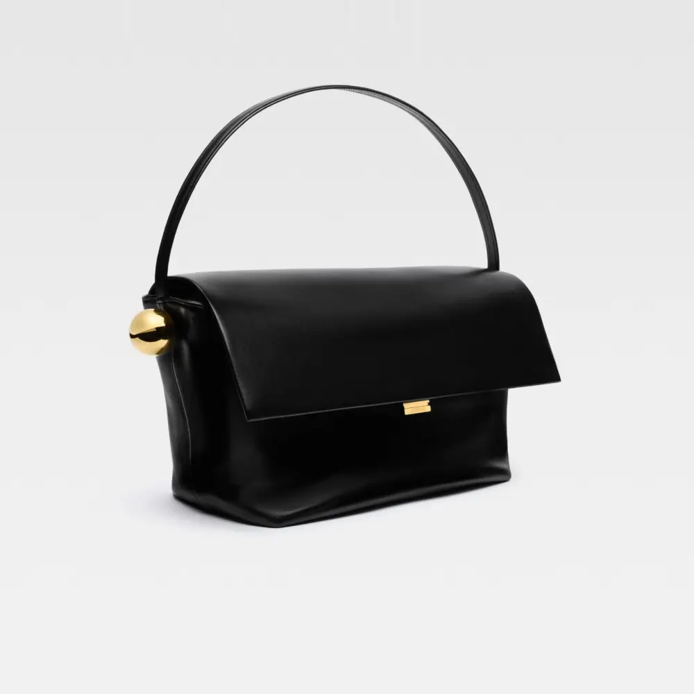 Túi Jacquemus Large Rond ‘Black’ 243BA384-3173-990 - Ảnh 3