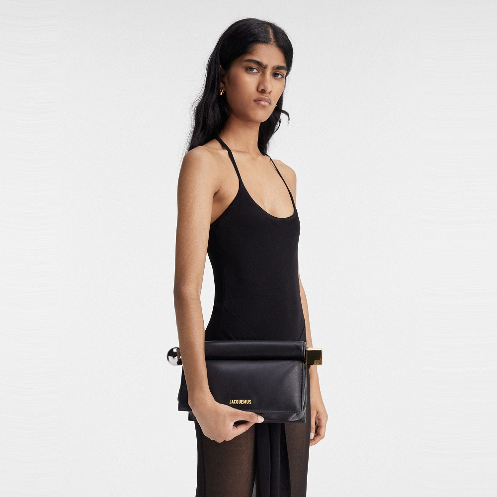 Túi Jacquemus Rond Carré ‘Black’ 233BA356-3171-990 - Ảnh 2