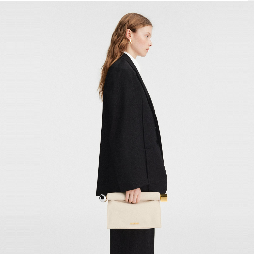 Alternative view of Túi Jacquemus Rond Carré ‘Ivory’ 233BA356-3171-115