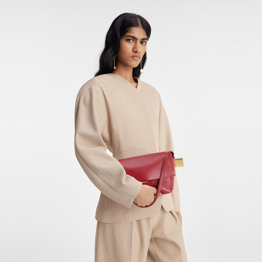 Túi Jacquemus The Rond ‘Dark Red’ 243BA383-3171-480 - Ảnh 2