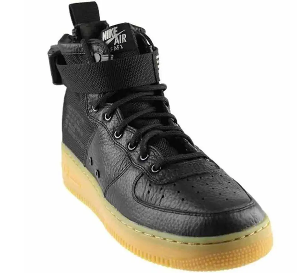 Alternative view of Giày Nike SF Air Force 1 GS ‘Mid Black Gum’ AJ0424-001