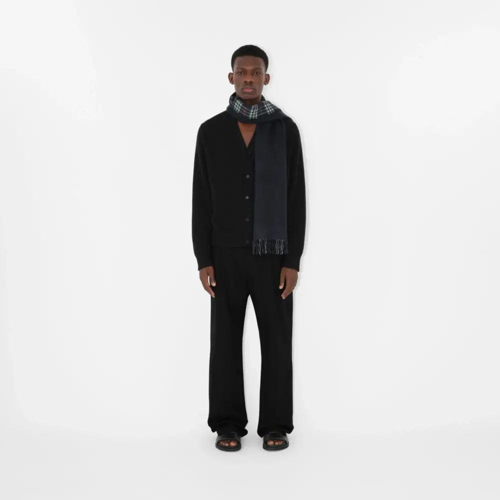 Alternative view of Khăn Burberry Reversible Check ‘Navy’ 221BA014-3066-180