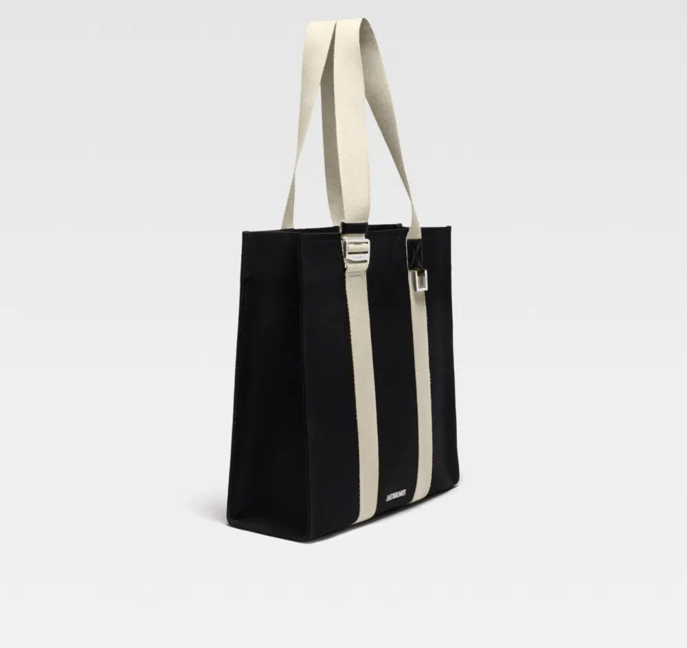 Túi Jacquemus Cuerda Shopper ‘Black’ 236BA305-3137-990 - Ảnh 3