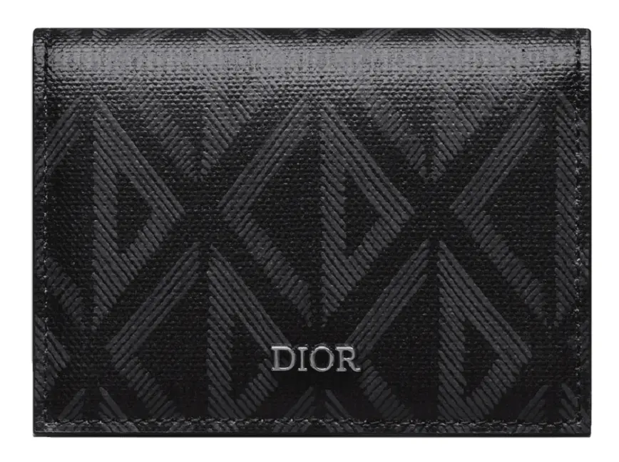 Ví Dior Business Card Holder ‘Black Diamond’ 2ESCH136DCO-H43E