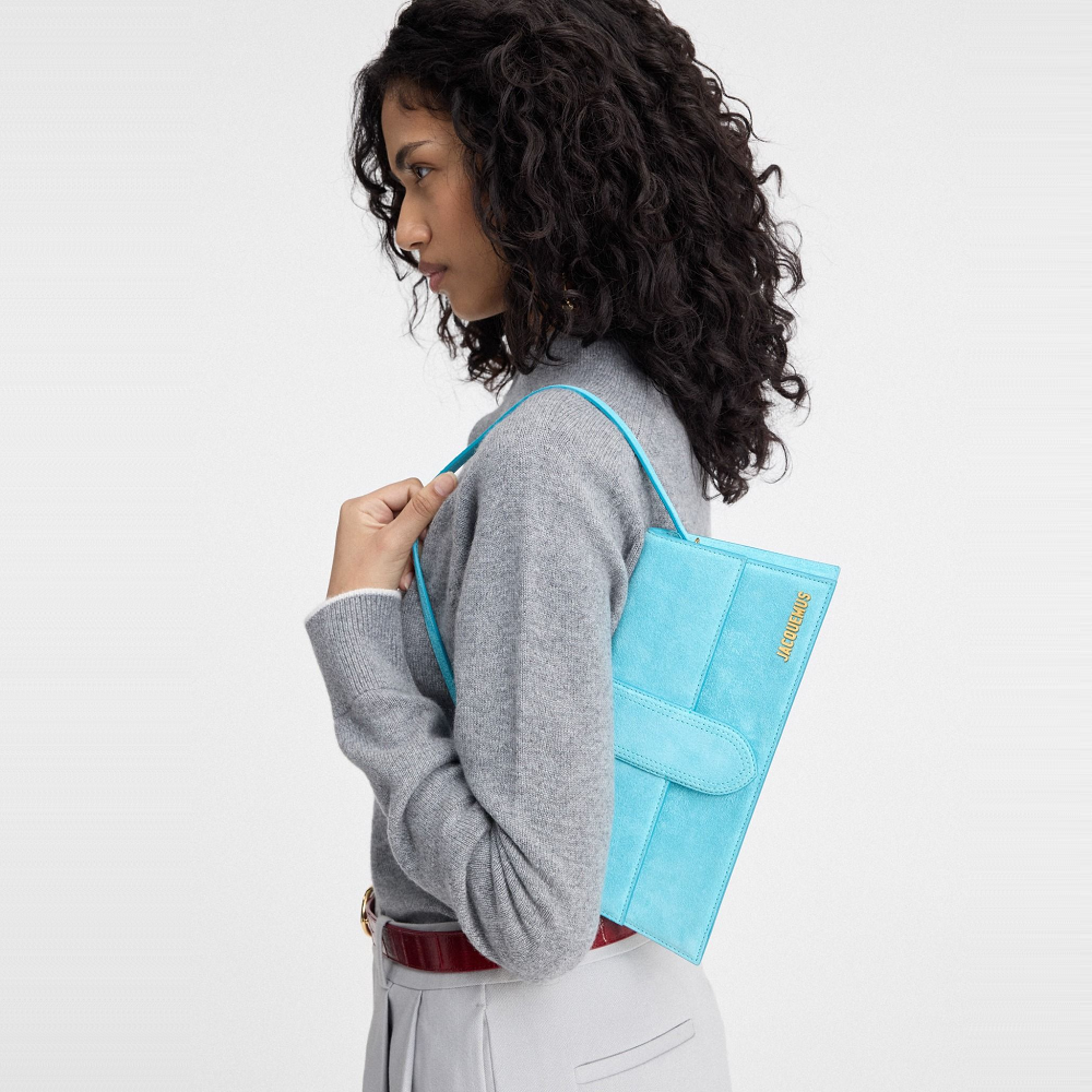 Túi Jacquemus The Long ‘Turquoise’ 221BA013-3212-335 - Ảnh 2