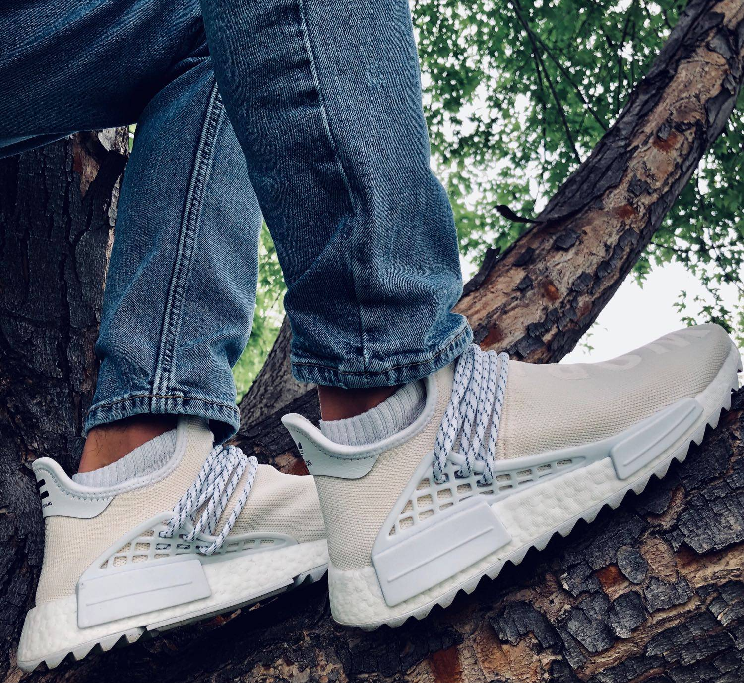 Giày Adidas Pharrell x NMD Human Race Trail ‘Blank Canvas’ AC7031 - Ảnh 3