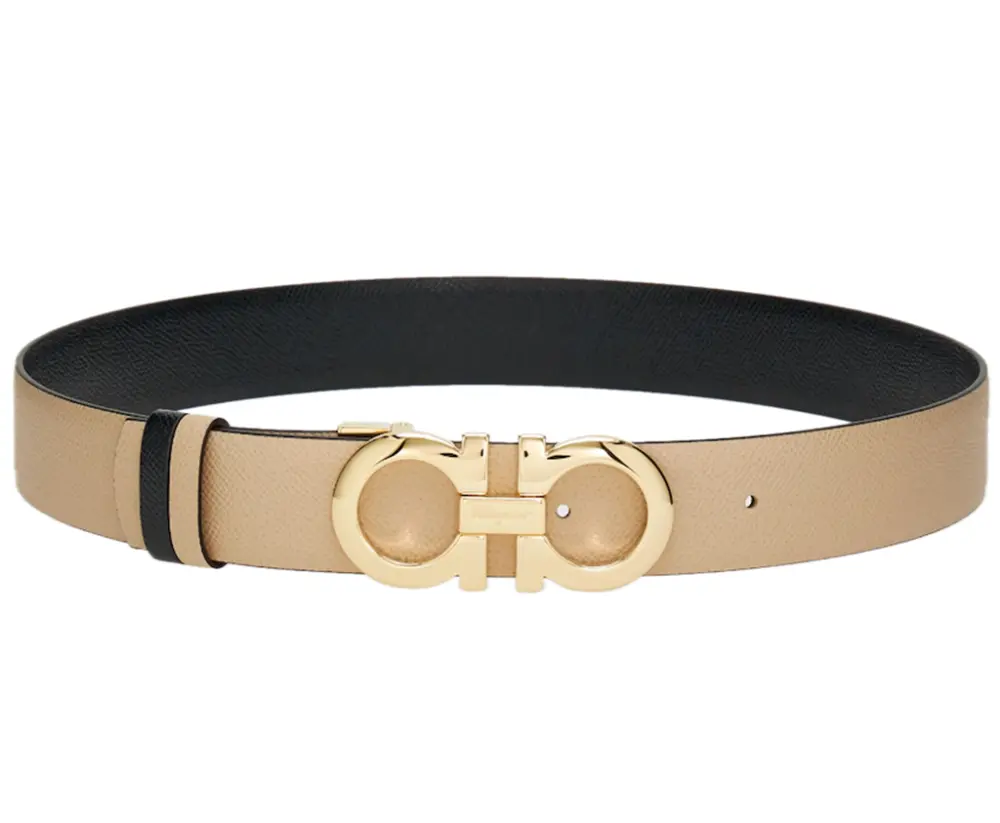 Thắt Lưng Salvatore Ferragamo Gancini Belt ‘Macadamia’ 23A564-674546